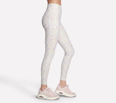 GO WALK Rib Floral Full Length High-Waisted Legging | Women Skechers for sale