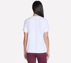 Floral Diamond Short Sleeve Tee | Women Skechers outlet
