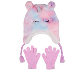 Cold Weather Plush Tie-Dye Unicorn Hat Set | Skechers online