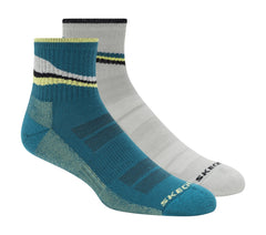 2 Pack Men's Quarter Trail Socks | Skechers outlet