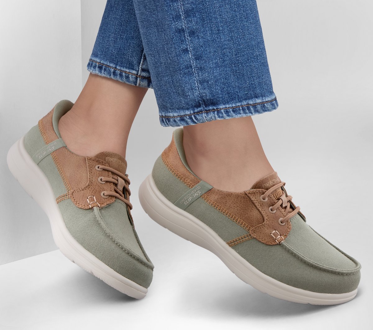 Slip-ins: On-The-GO Flex Radiant - Sandy Shoes | Women Skechers near me