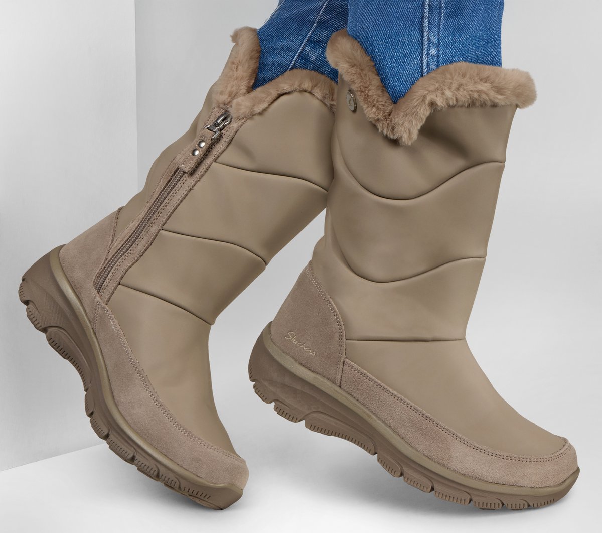 Waterproof Relaxed Fit: Easy Going - Snow Chillin Shoes | Women Skechers near me