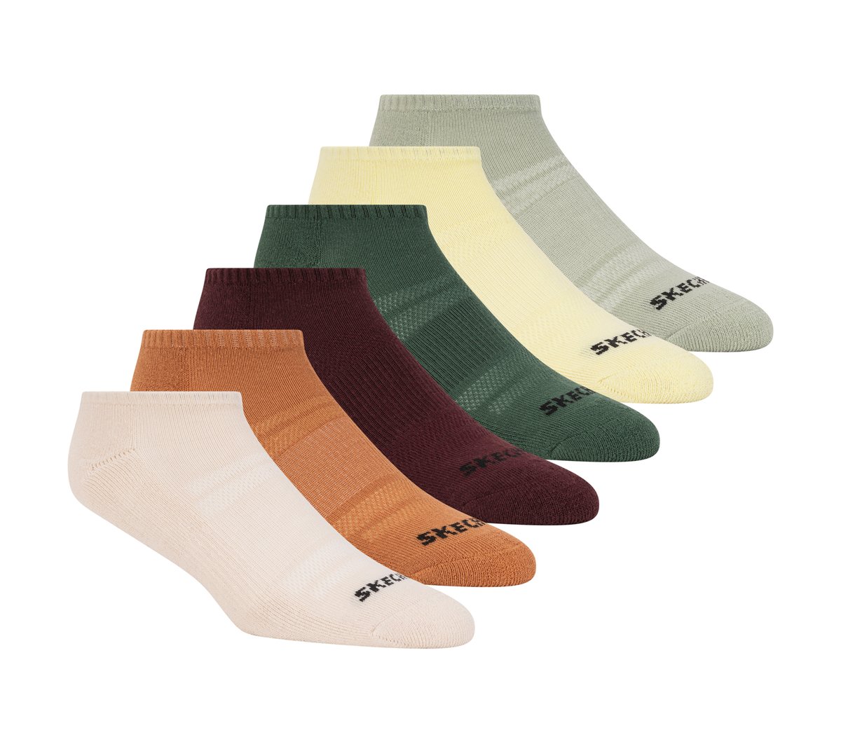 6 Pack Core Low Cut Medium Socks | Skechers for sale