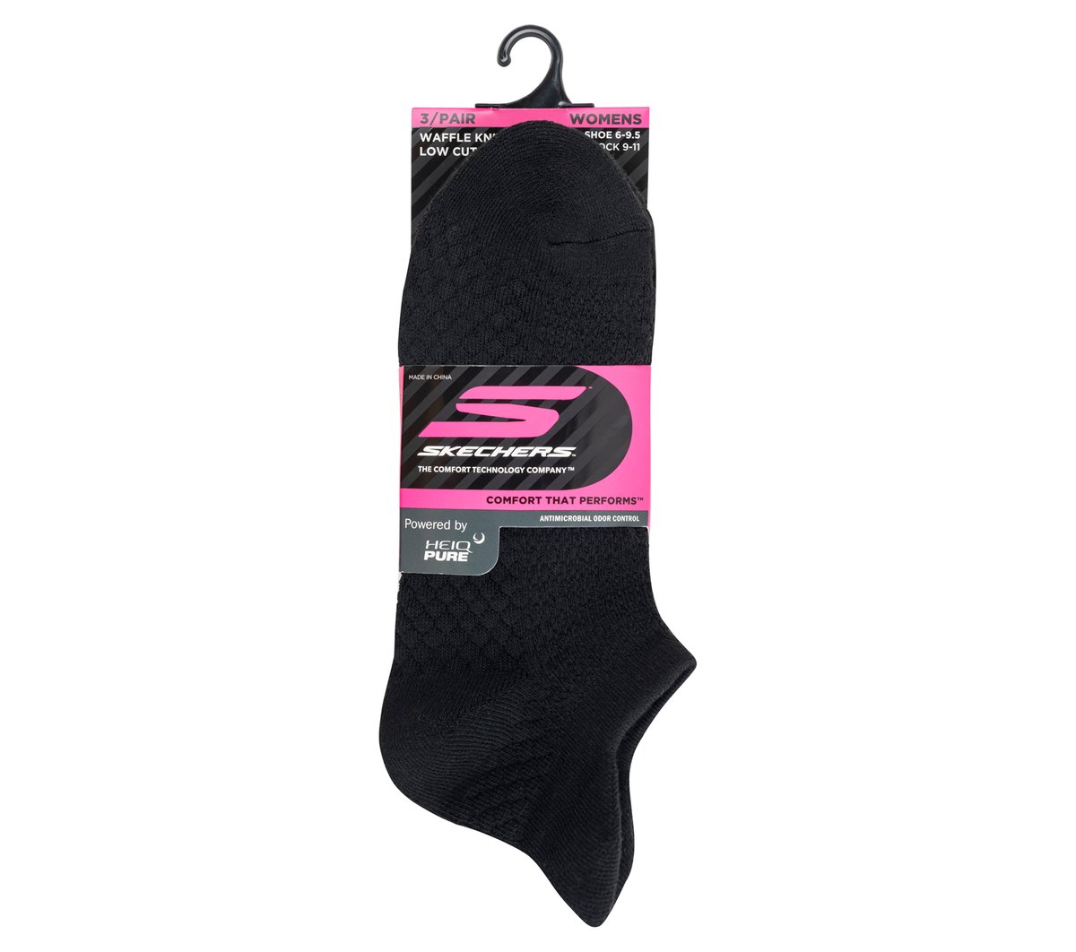 3 Pack Women's Performance Low Cut Textured Socks | Skechers near me