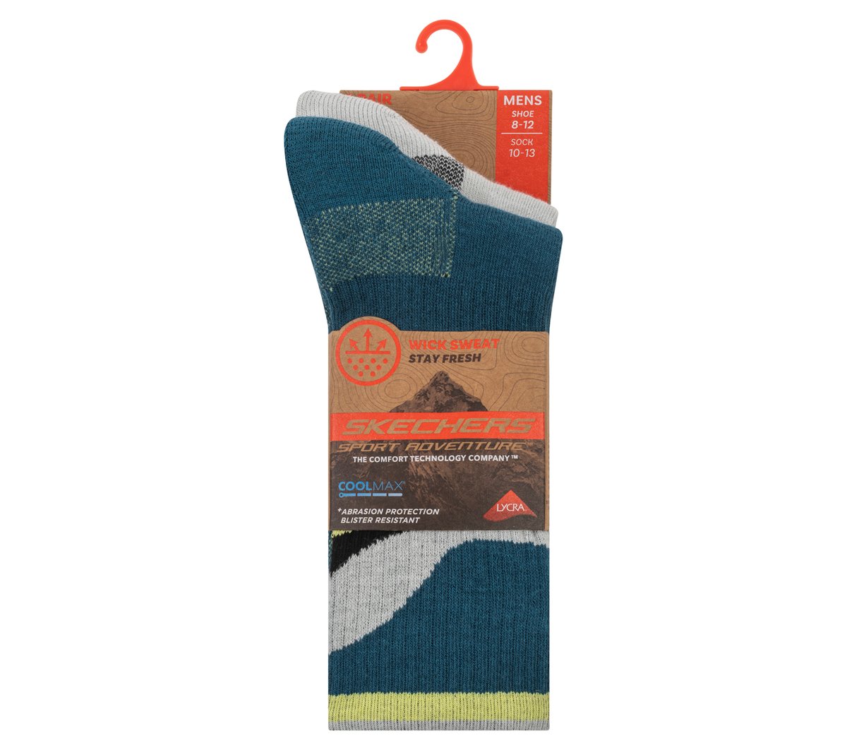 2 Pack Men's Crew Trail Socks | Skechers near me