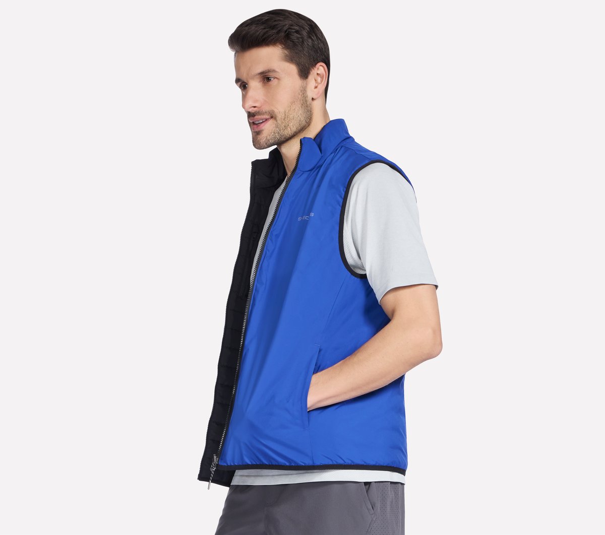 GO SHIELD Cozy Fit Altitude Reversible Vest | Men Skechers near me
