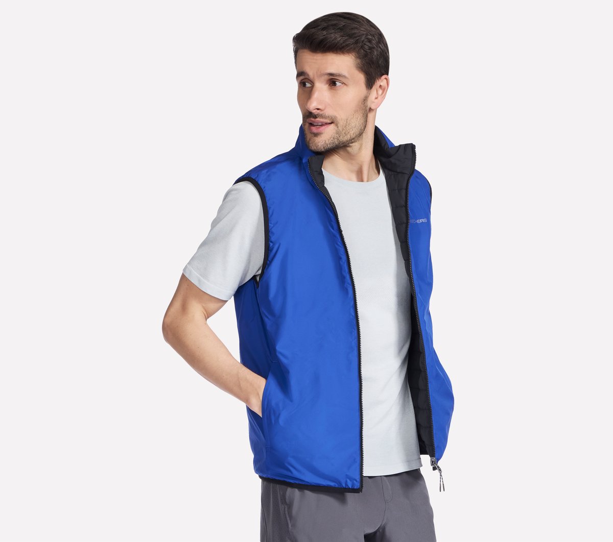 GO SHIELD Cozy Fit Altitude Reversible Vest | Men Skechers near me