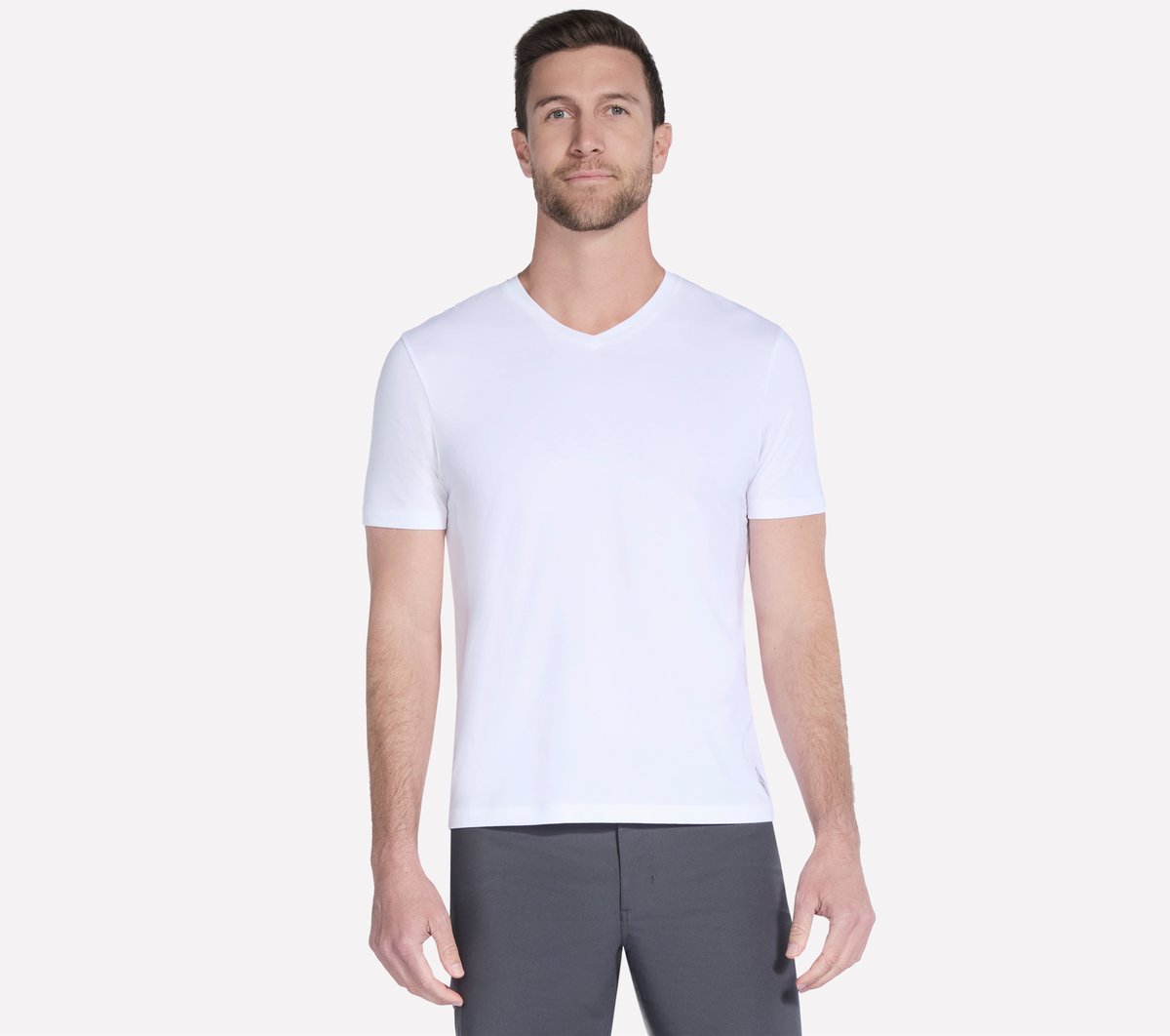 GO DRI Pima Short Sleeve V-Neck | Men Skechers outlet