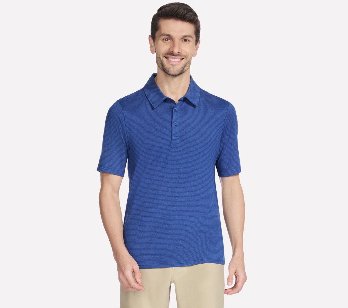 GO GOLF GO DRI All Day Stripe Polo | Men Skechers online shop