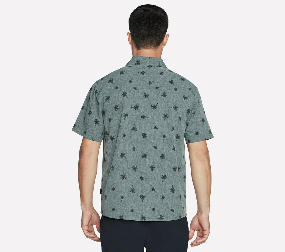 The GO WALK Air Printed Short Sleeve Shirt | Men Skechers near me