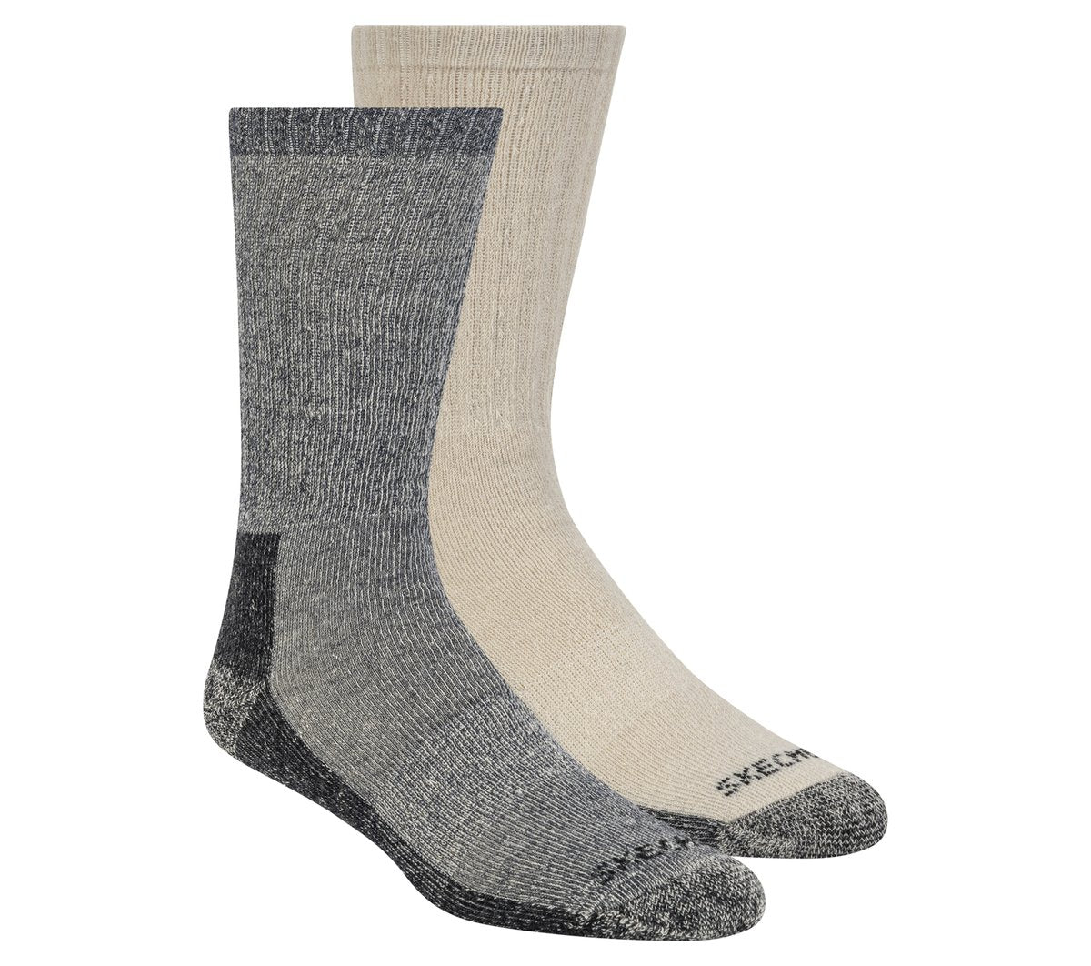 2 Pack Men's Crew Wool Socks | Skechers online